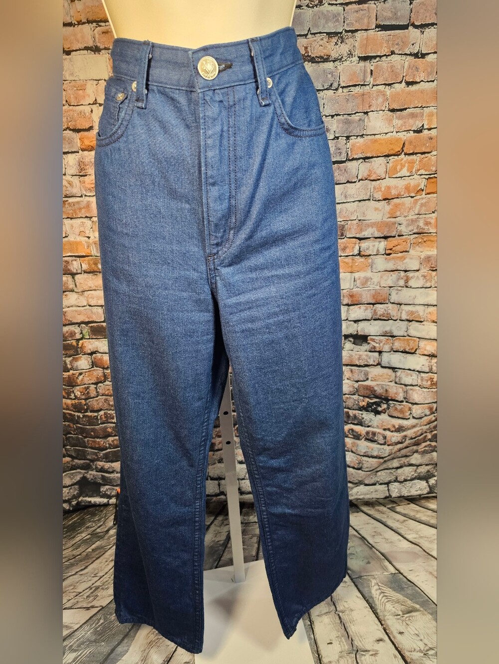 Rag & Bone Ruth Super High Rise Straight Jeans Dark Wash Women's 27